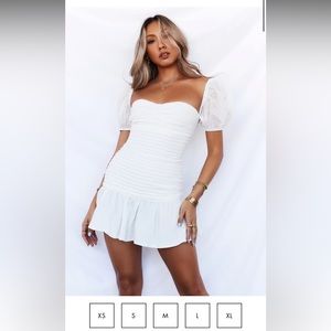 Hello molly White dress, still in the packaging